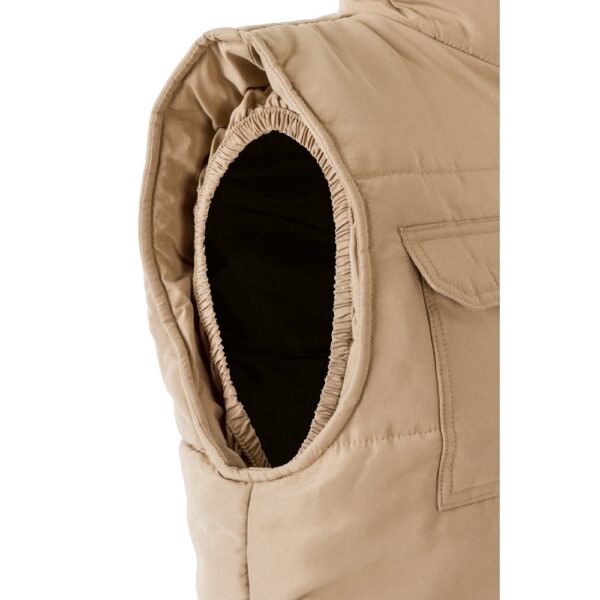 36047_150-e VL MEFITIS. Multi-pocket padded vest (220g/m²), in polyester (100%)