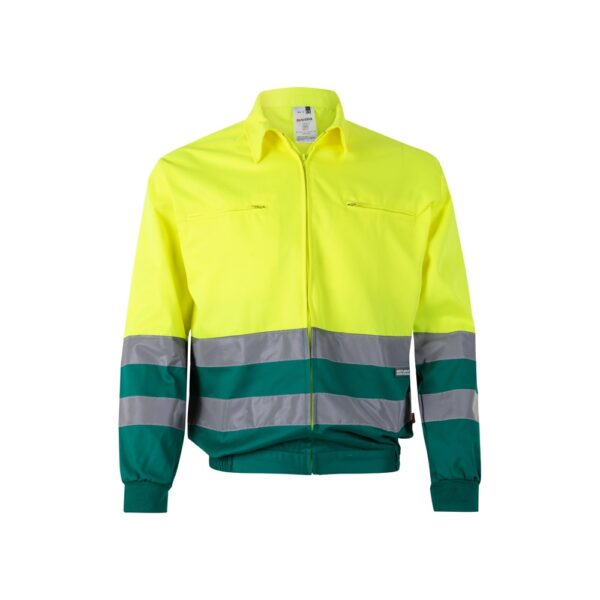 VL NEPTUNE. Two-tone twill jacket (210g/m²) in polyester (80%) and cotton (20%)