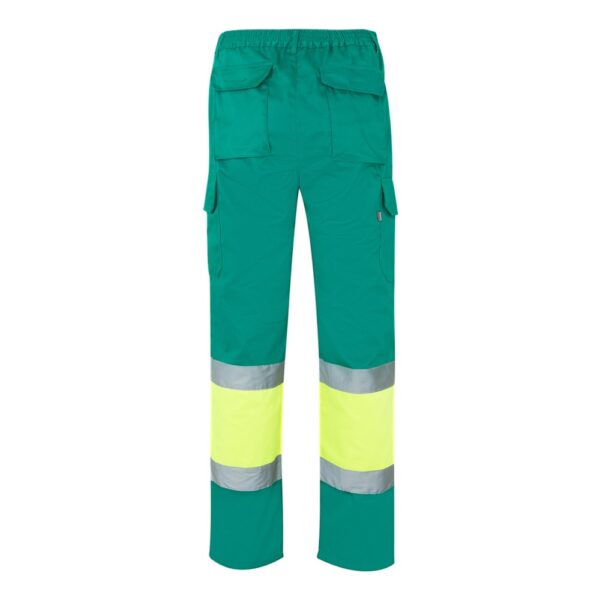 VL ATHENA. Two-tone twill trousers (210g/m²), lined, multi-pocket, in cotton (20%) and polyester (80%)