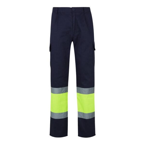 VL POSEIDON. Two-tone multi-pocket twill trousers (210g/m²), in cotton (20%) and polyester (80%)