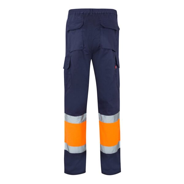 VL POSEIDON. Two-tone multi-pocket twill trousers (210g/m²), in cotton (20%) and polyester (80%)