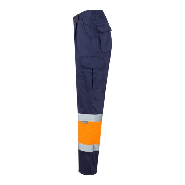 VL POSEIDON. Two-tone multi-pocket twill trousers (210g/m²), in cotton (20%) and polyester (80%)