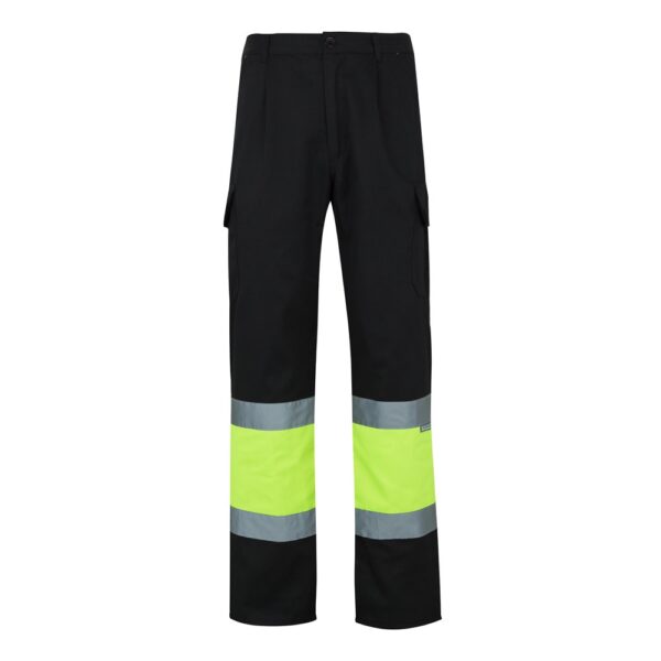 VL POSEIDON LARGE. Two-tone multi-pocket twill trousers (210g/m²), in cotton (20%) and polyester (80%)