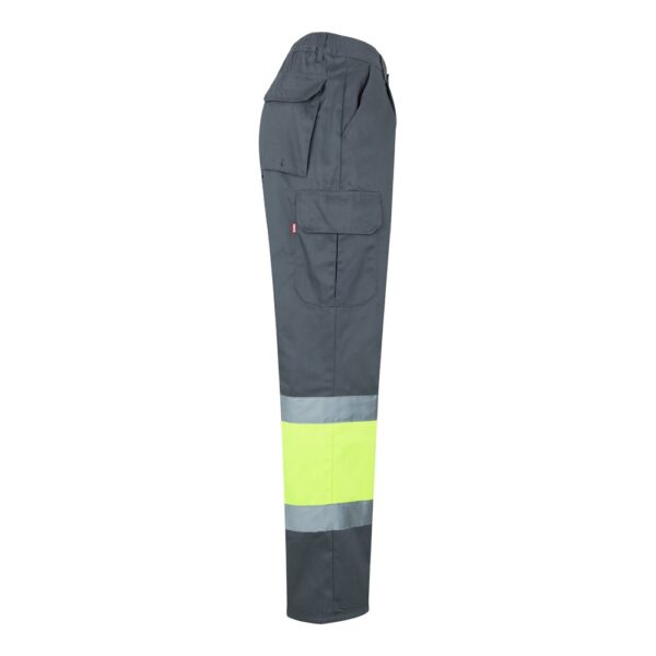 VL POSEIDON LARGE. Two-tone multi-pocket twill trousers (210g/m²), in cotton (20%) and polyester (80%)