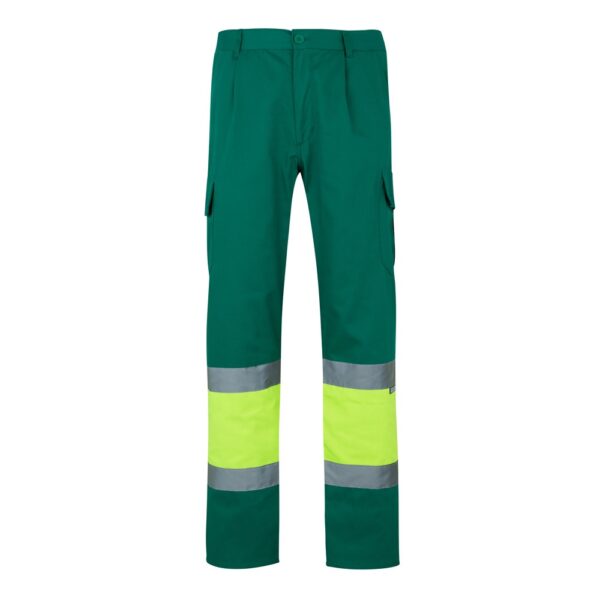 VL POSEIDON LARGE. Two-tone multi-pocket twill trousers (210g/m²), in cotton (20%) and polyester (80%)