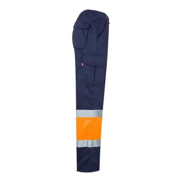 VL POSEIDON LARGE. Two-tone multi-pocket twill trousers (210g/m²), in cotton (20%) and polyester (80%)