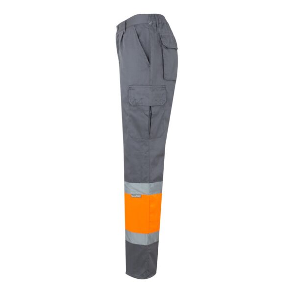 VL POSEIDON LARGE. Two-tone multi-pocket twill trousers (210g/m²), in cotton (20%) and polyester (80%)
