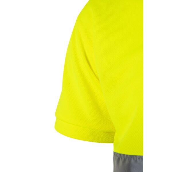 36063_203-f VL CUPID. Two-tone bird-eye polo shirt (160g/m²) with short sleeves, in polyester (100%)