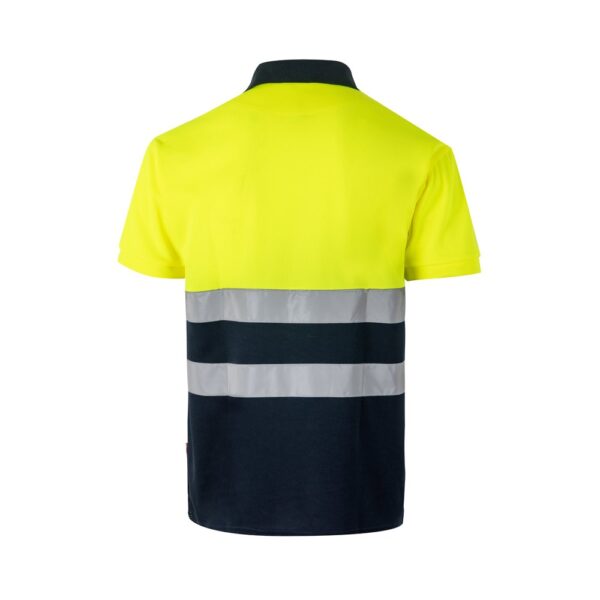36065_204-b VL CUPID LARGE. Two-tone bird-eye polo shirt (160g/m²) with short sleeves, in polyester (100%)