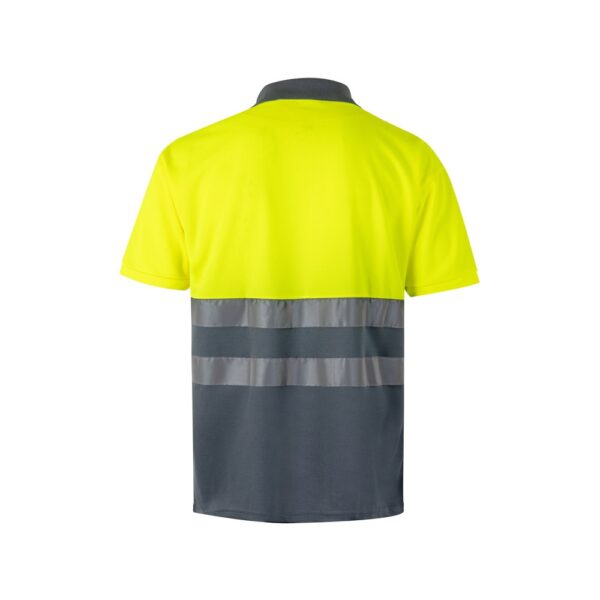 36065_207-b VL CUPID LARGE. Two-tone bird-eye polo shirt (160g/m²) with short sleeves, in polyester (100%)