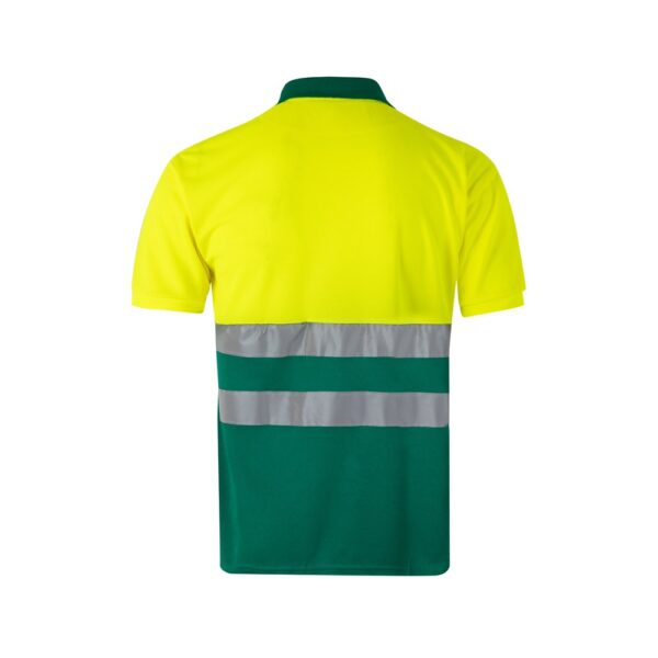 36065_209-b VL CUPID LARGE. Two-tone bird-eye polo shirt (160g/m²) with short sleeves, in polyester (100%)
