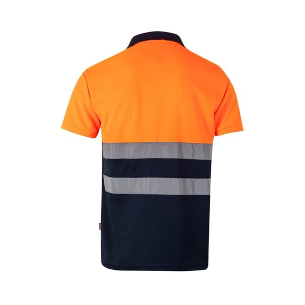 36065_214-b VL CUPID LARGE. Two-tone bird-eye polo shirt (160g/m²) with short sleeves, in polyester (100%)