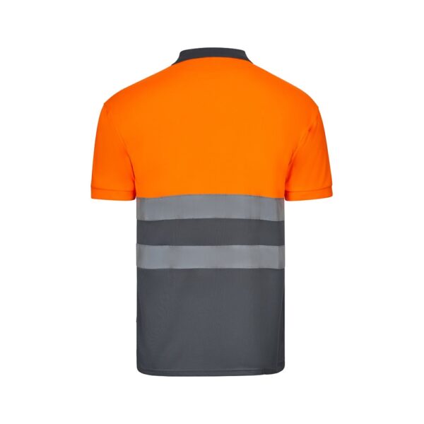 36065_217-b VL CUPID LARGE. Two-tone bird-eye polo shirt (160g/m²) with short sleeves, in polyester (100%)