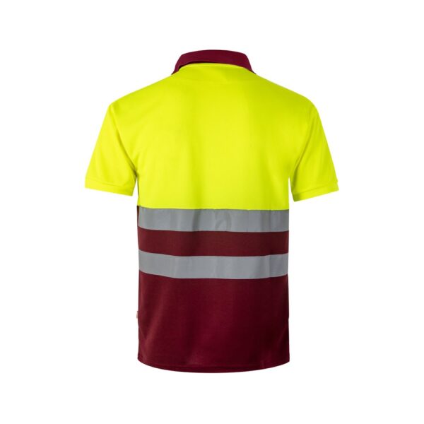 36065_225-b VL CUPID LARGE. Two-tone bird-eye polo shirt (160g/m²) with short sleeves, in polyester (100%)