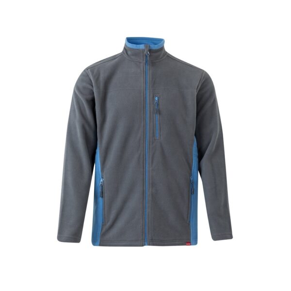 VL GERAS. Two-tone fleece jacket (220g/m²) in polyester (100%)