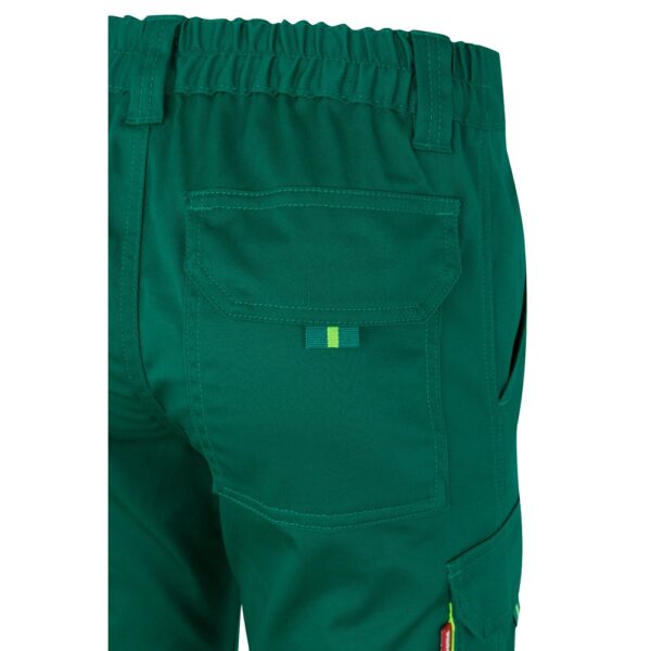 VL ZEUS. Two-tone, multi-pocket stretch trousers (240g/m²), in cotton (46%), EME (38%) and polyester (16%)