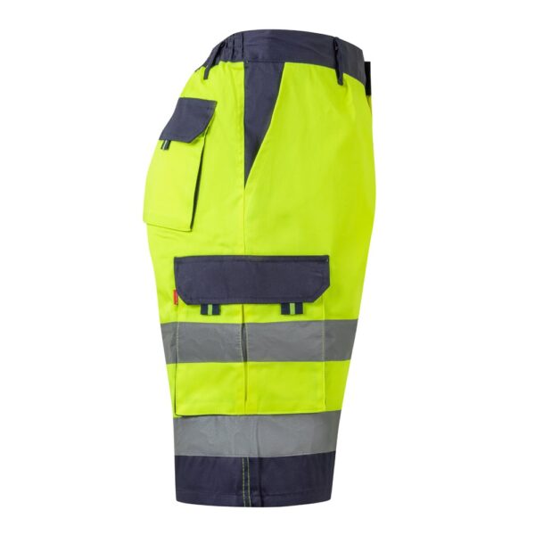 VL HADES. Two-tone multi-pocket Bermuda shorts (210g/m²), in cotton (20%) and polyester (80%)