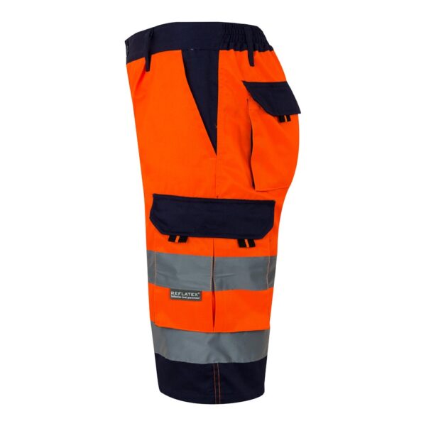 VL HADES. Two-tone multi-pocket Bermuda shorts (210g/m²), in cotton (20%) and polyester (80%)