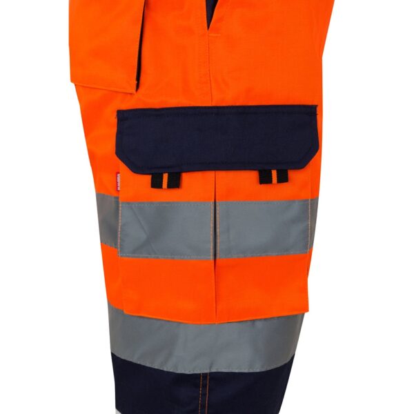 VL HADES. Two-tone multi-pocket Bermuda shorts (210g/m²), in cotton (20%) and polyester (80%)