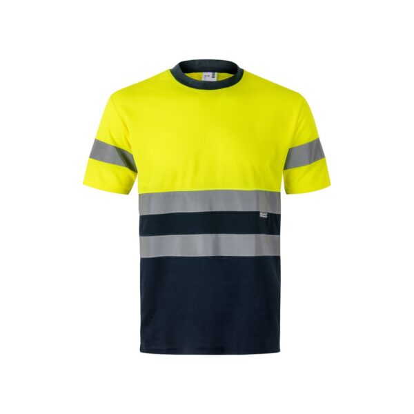 VL BRAHMA LARGE. Two-tone bird-eye technical T-shirt (140g/m²), in polyester (100%)
