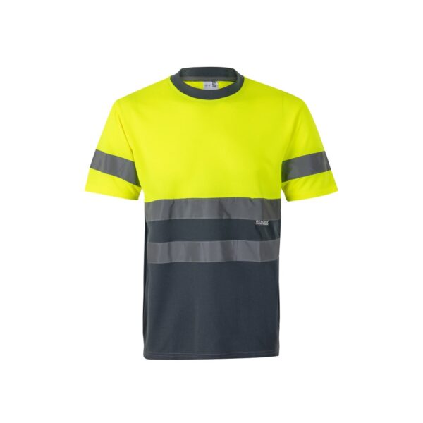 VL BRAHMA LARGE. Two-tone bird-eye technical T-shirt (140g/m²), in polyester (100%)