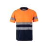 36094_214 VL BRAHMA LARGE. Two-tone bird-eye technical T-shirt (140g/m²), in polyester (100%)