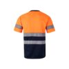 36094_214-b VL BRAHMA LARGE. Two-tone bird-eye technical T-shirt (140g/m²), in polyester (100%)