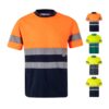 36094_set VL BRAHMA LARGE. Two-tone bird-eye technical T-shirt (140g/m²), in polyester (100%)