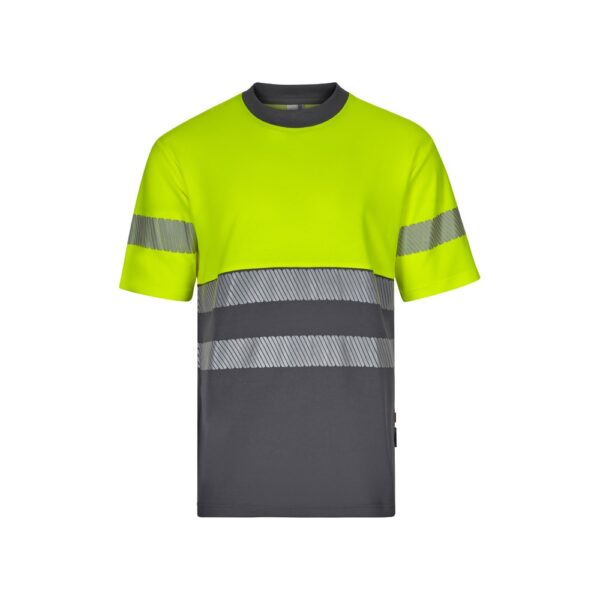 36096_207 VL BASTET. Two-tone piqué T-shirt (150g/m²), in cotton (55%) and polyester (45%)