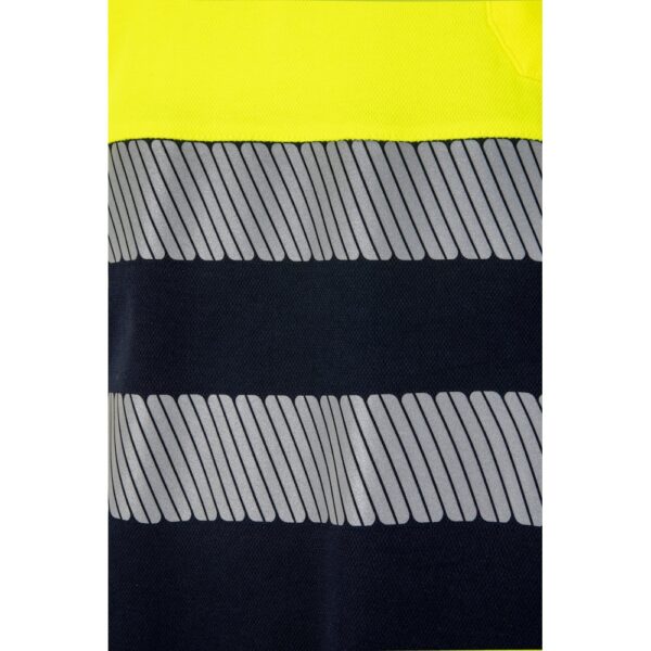 VL ACHELOUS. Two-tone piqué polo shirt (150g/m²) with short sleeves, in cotton (55%) and polyester (45%)