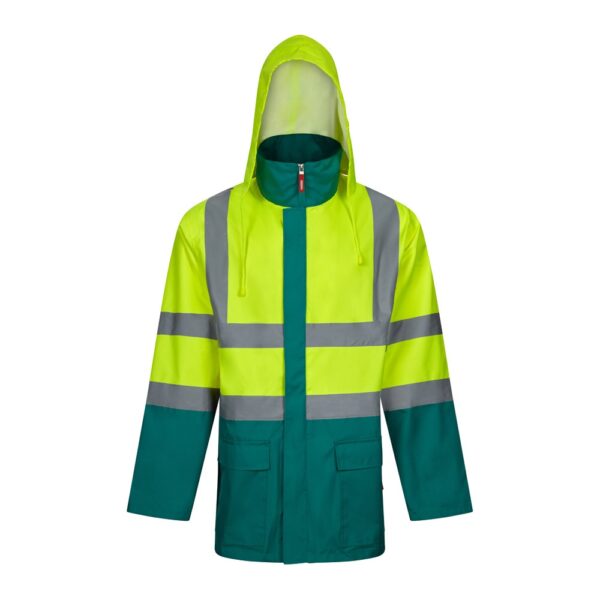 VL JUNO. Two-tone 4-in-1 parka (180g/m²), in polyester (100%) with PU coating