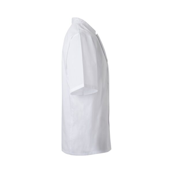 36122_106-d VL DURGA. Short-sleeved poplin (110g/m²) kitchen jacket in cotton (35%) and polyester (65%)