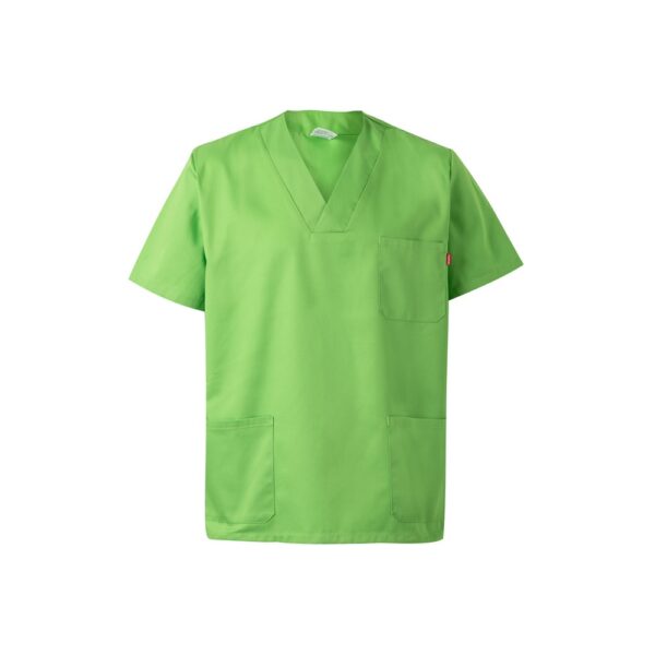 VL ILLAPA. Twill tunic (190g/m²) with short sleeves, in polyester (65%) and cotton (35%)