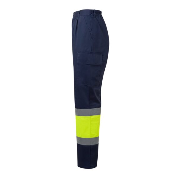 36138_204-c VL ARTEMIS. Two-tone trousers, in twill (190g/m²), cotton (20%) and polyester (80%)