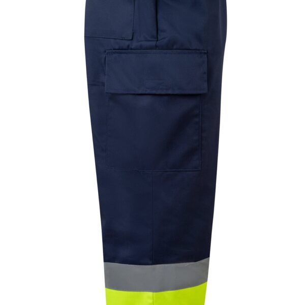 36138_204-e VL ARTEMIS. Two-tone trousers, in twill (190g/m²), cotton (20%) and polyester (80%)