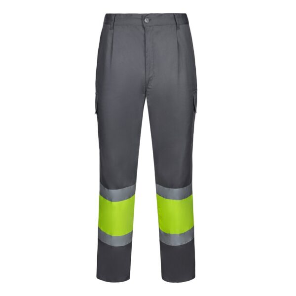 36138_207 VL ARTEMIS. Two-tone trousers, in twill (190g/m²), cotton (20%) and polyester (80%)