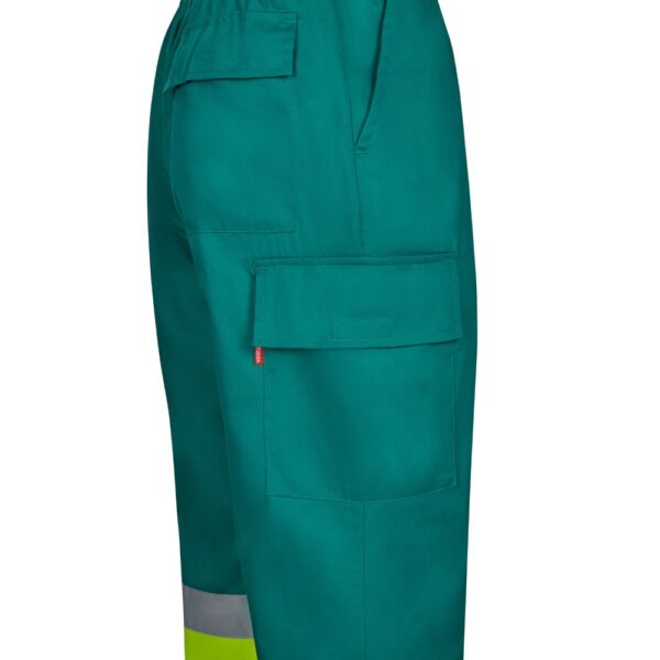 36138_209-e VL ARTEMIS. Two-tone trousers, in twill (190g/m²), cotton (20%) and polyester (80%)