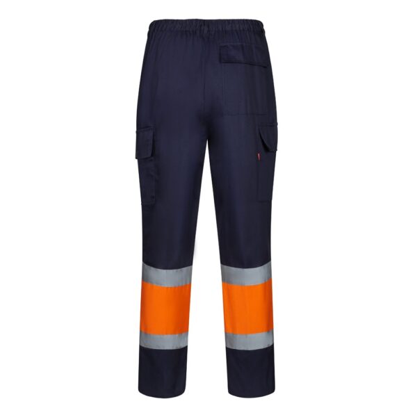 36138_214-b VL ARTEMIS. Two-tone trousers, in twill (190g/m²), cotton (20%) and polyester (80%)