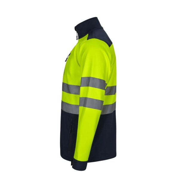 VL HESTIA. Two-tone soft shell jacket (280g/m²), in polyester (96%) and elastane (4%)