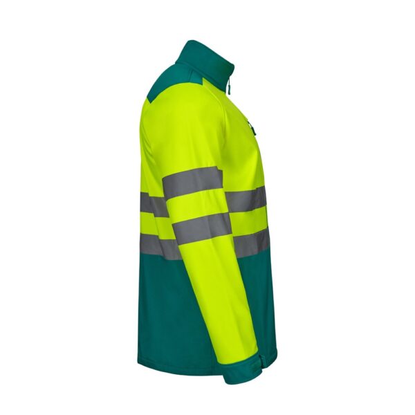 VL HESTIA. Two-tone soft shell jacket (280g/m²), in polyester (96%) and elastane (4%)