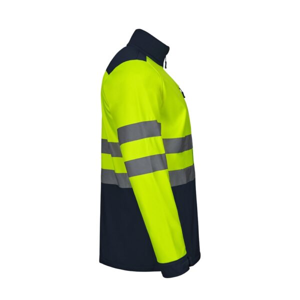36145_204-d VL HESTIA LARGE. Two-tone soft shell jacket (280g/m²), with fleece lining and TPU membrane, in polyester (96%) and elastane (4%)