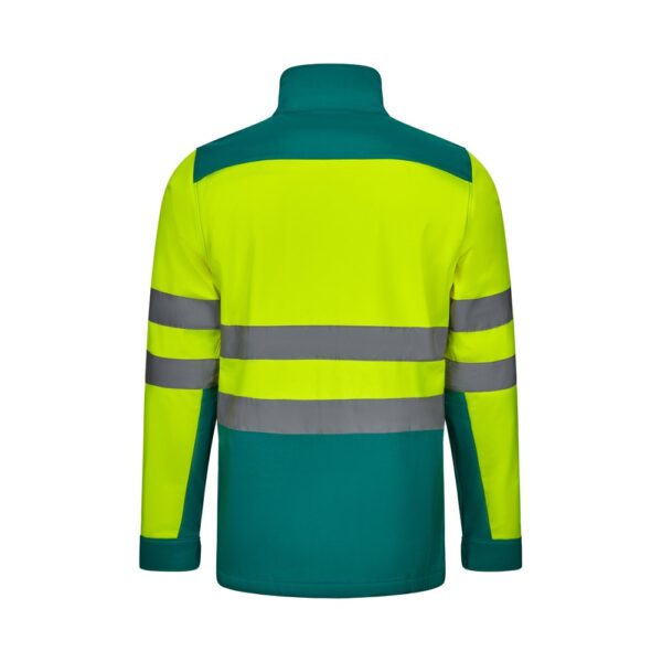 36145_209-b VL HESTIA LARGE. Two-tone soft shell jacket (280g/m²), with fleece lining and TPU membrane, in polyester (96%) and elastane (4%)