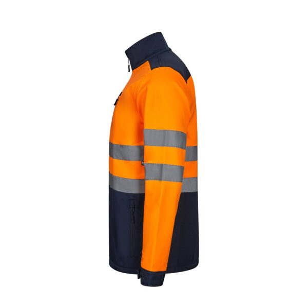 36145_214-c VL HESTIA LARGE. Two-tone soft shell jacket (280g/m²), with fleece lining and TPU membrane, in polyester (96%) and elastane (4%)
