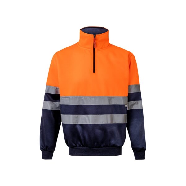 VL THOR LARGE. Two-tone sweatshirt (300g/m²) in polyester fleece (100%)