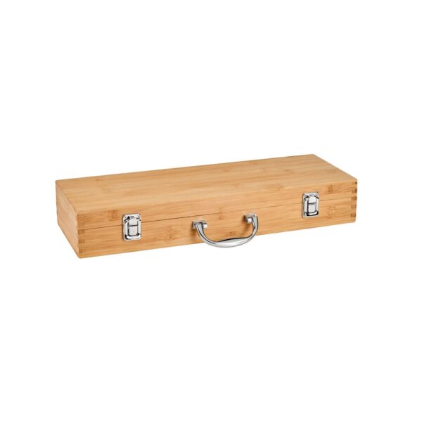 KABSA. Set of barbecue utensils in bamboo box