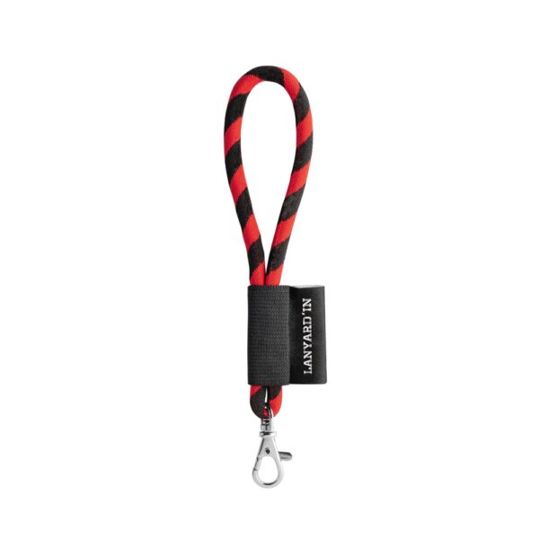75090. SET Lanyard TUBE Short (Ø 7 mm) with Hook Trigger Snap 9 mm