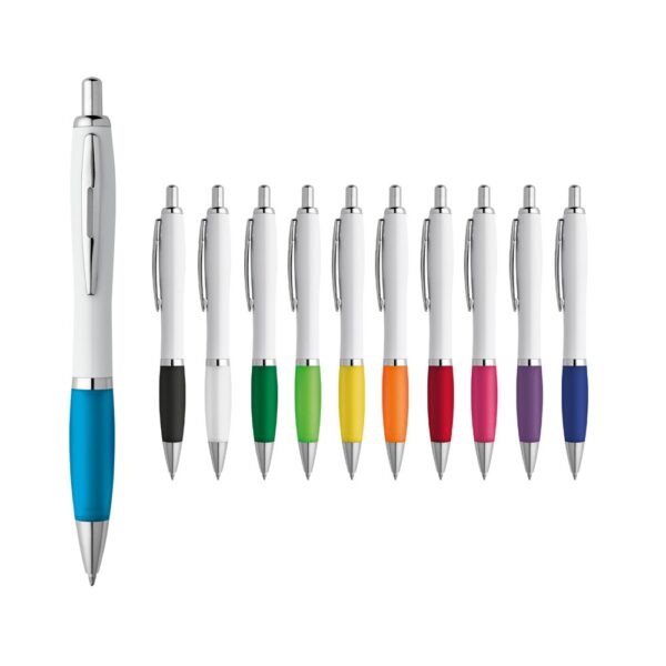 81132_set MOVE. ABS ball pen with clip and metal trim