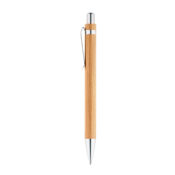 81162_160-a GREENY. Ball pen and mechanical pencil set in bamboo