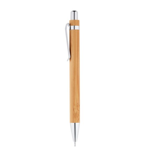 81162_160-b GREENY. Ball pen and mechanical pencil set in bamboo