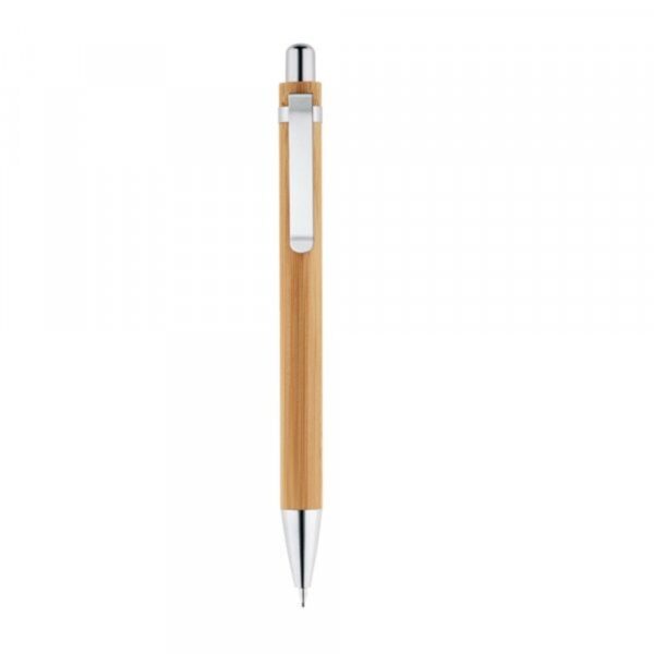 81162a_160_c GREENY. Ball pen and mechanical pencil set in bamboo
